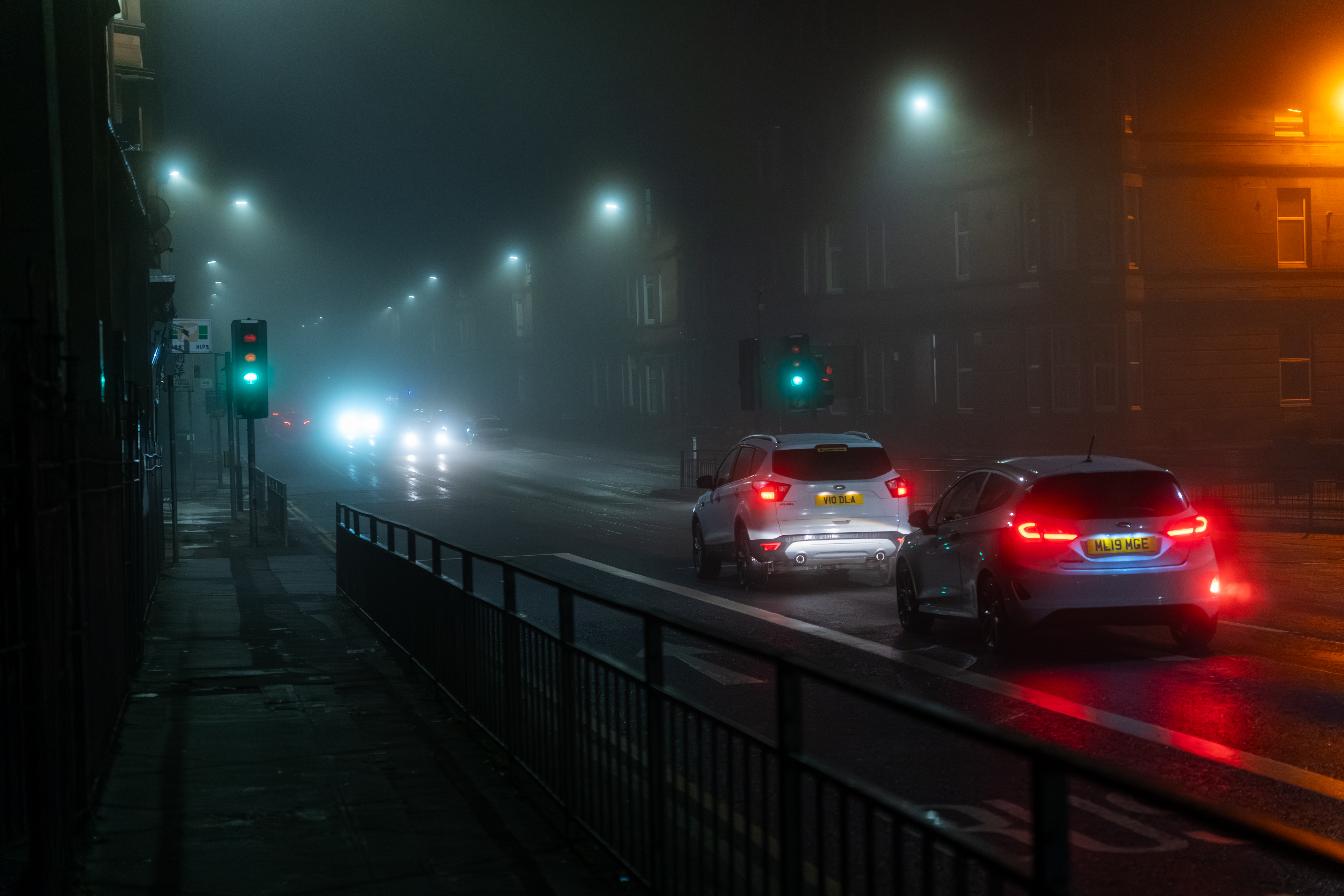 Foggy Cars